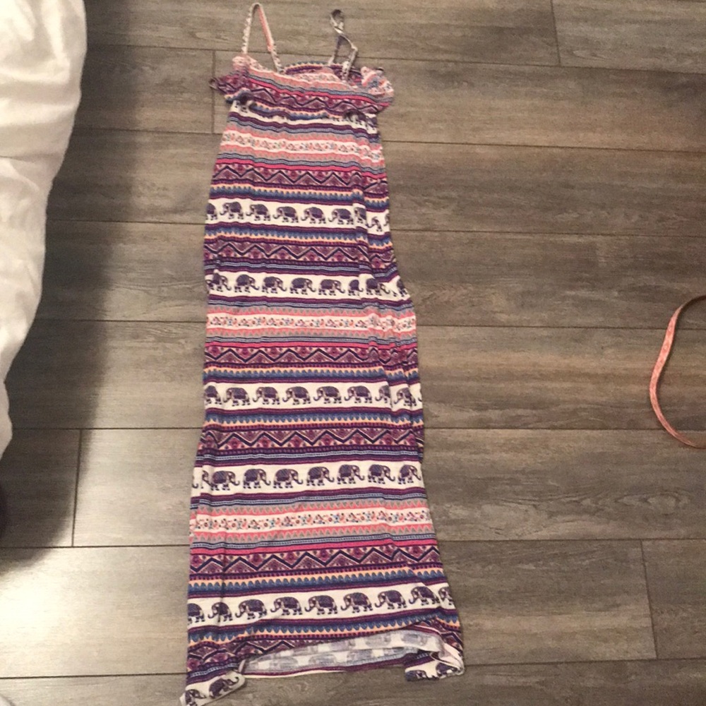 long dress with pattern